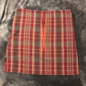 White Stag plaid skirt